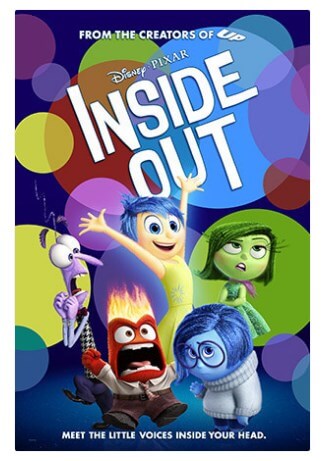 Movie poster for Disney Pixar's Inside Out