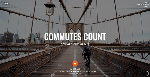 Screenshot of Strava Stories post