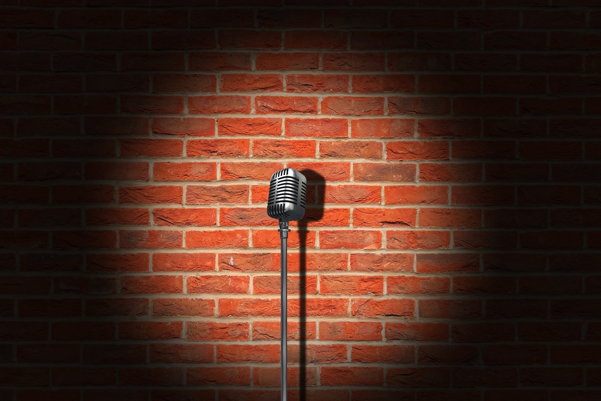 Microphone For Comedian At Comedy Club